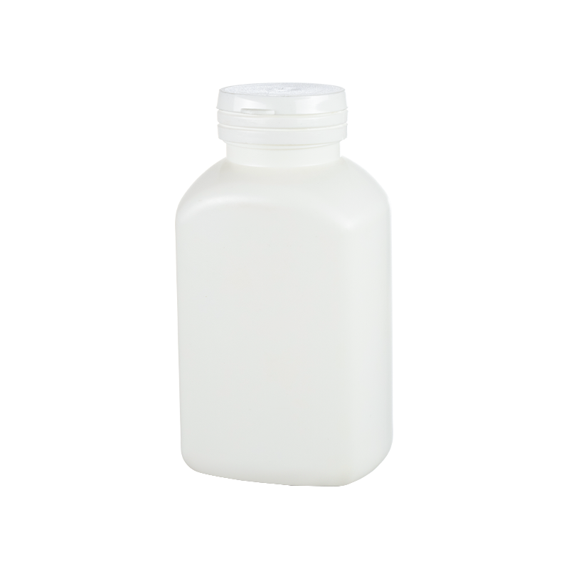 傾斜肩付き 275ml HDPE 角型ボトル